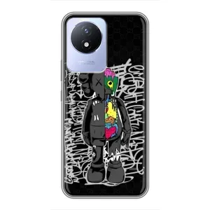 Чохли для Vivo Y02 - Bearbrick Louis Vuitton (PREMIUMPrint) (Стиль Bearbrick)
