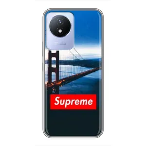 Чеохол для Vivo Y02 з картинкою Supreme (AlphaPrint) (Стиль Supreme)