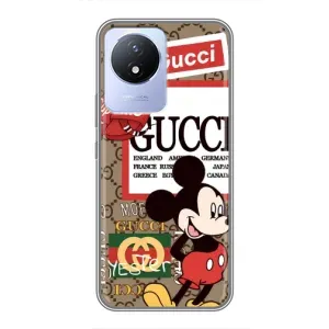 Чехол Disney Mouse Vivo Y02 (PREMIUMPrint) (Стильный Микки)