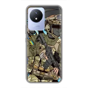 Чехлы с картинкой ЗСУ для Vivo Y02 (AlphaPrint)