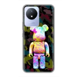 Чохли для Vivo Y02 - Bearbrick Louis Vuitton (PREMIUMPrint) (Яскравий Bearbrick)