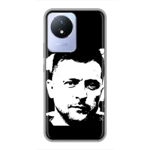 Чехол для Vivo Y02 (AlphaPrint - с принтом Зеленского)