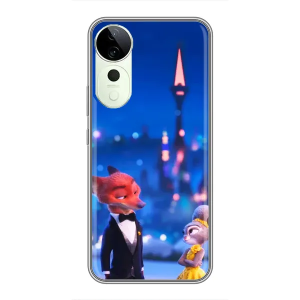 Чехол с принтом «Романтический вечер Зверополис» для Vivo Y04s