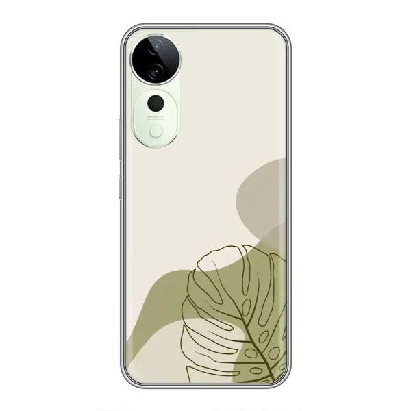 Чехол с принтом «Зеленая монстера дизайн» для Vivo Y04s Чехол с принтом «Зеленая монстера дизайн» для Vivo Y04s
