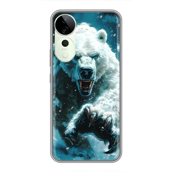 Чохол з принтом «Полярний ведмідь» для Vivo Y04s