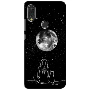Чехол с рисунком кот на Vivo Y11 (Девушка с котом)