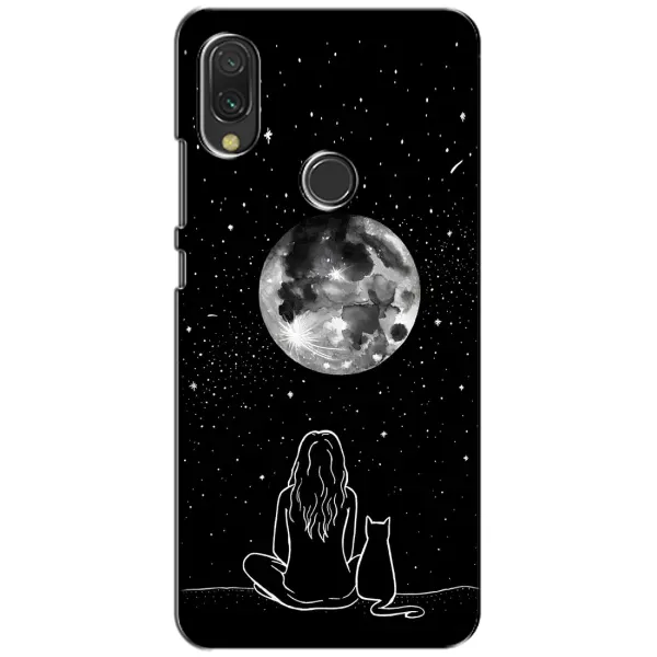 Чохол з принтом «Дівчина з котом» для Vivo Y11