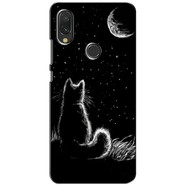 Чехол с принтом «Котик и луна» для Vivo Y11