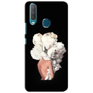 Чехлы (ART) Цветы на ViVO Y15 (VPrint) (Білі квіти)