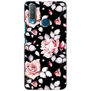 Чохли з квітами для ViVO Y15 (VPrint) (Квіти на чорному)