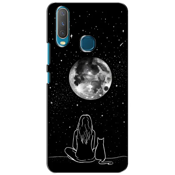 Чехол с принтом «Девушка с котом» для Vivo Y15 Чехол с принтом «Девушка с котом» для Vivo Y15
