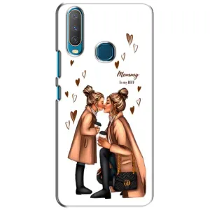 Чехол с печатью для ViVO Y15 - (Мама с ребенком) (AlphaPrint) (Дочка и мама)