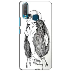 Чехол с печатью для ViVO Y15 - (Мода) (AlphaPrint) (Фото девочки)