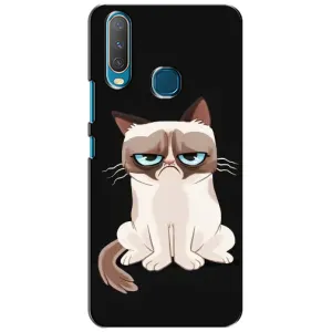 Чохол з принтом для ViVO Y15 (AlphaPrint) Модні коти (Сумний кіт)