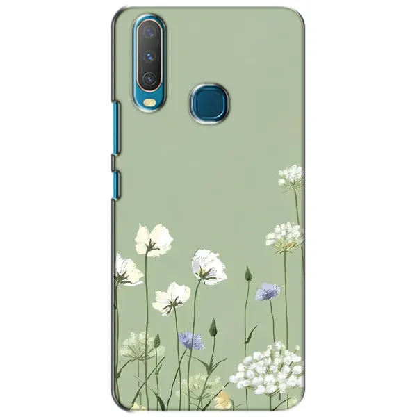 Чохол з принтом «Квіти на зеленому» для Vivo Y15