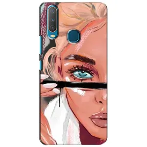 Чехол с печатью для ViVO Y15 - (Мода) (AlphaPrint) (Макияж)