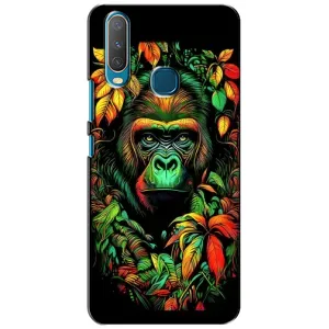 Чехол с Обезьянами ViVO Y15 - (AlphaPrint) (Обезьяна в тропиках)