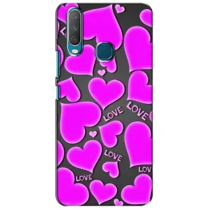 Чехлы для любимой на ВіВО Y15 (VPrint) (Pink hearts)