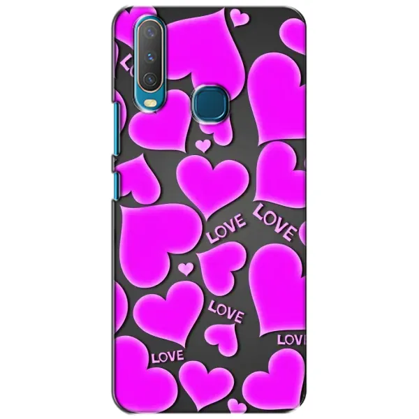 Чехол с принтом «Pink hearts» для Vivo Y15 Чехол с принтом «Pink hearts» для Vivo Y15