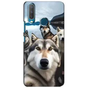 Чохол з Хаскі ViVO Y15 - (AlphaPrint) (Селфі Хаскі)