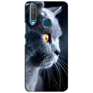 Чохли з Котиками для ViVO Y15 (VPrint) (Сірий Кіт)