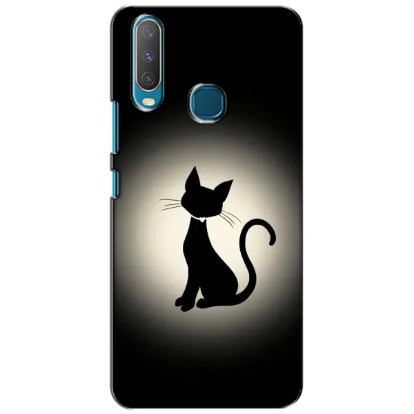 Чехол с принтом «Силуэт котика» для Vivo Y15