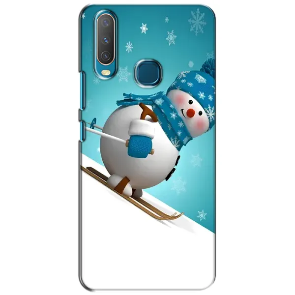 Чехол с принтом «Снеговик на лыжах» для Vivo Y15 Чехол с принтом «Снеговик на лыжах» для Vivo Y15