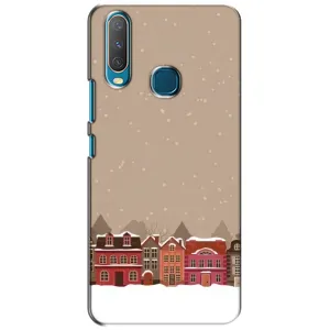 Новогодние, Праздничные Чехлы для ViVO Y15 - 2024 год (Зимний город)