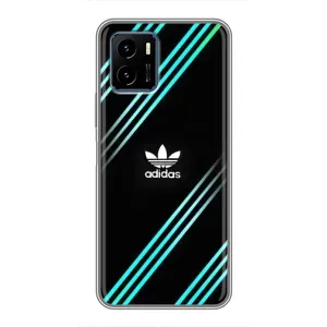 Чохли Адидас для Vivo Y15s (AlphaPrint) (Адідас з полосами)