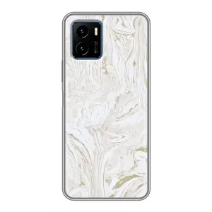 Мраморный чехол на Vivo Y15s (VPrint) (Белый мрамор)