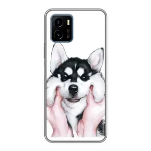 Чехлы с собаками для Vivo Y15s (VPrint) (Довольный Хаски)