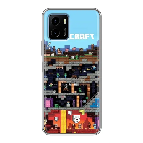 Чехол с принтом «фон Minecraft» для Vivo Y15s