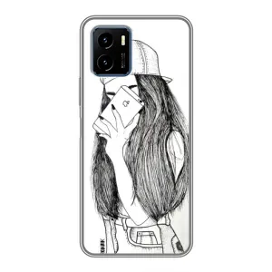Чохол з друком для Vivo Y15s - (Мода) (AlphaPrint) (Фото дівчини)