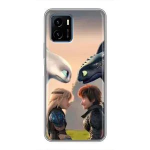 Чохол як приборкати дракона на Vivo Y15s (Гикавка і Астрід)