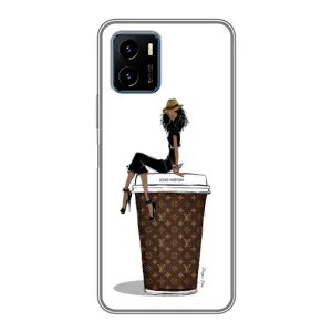 Чохли Луі Вітон для Vivo Y15s (AlphaPrint - LOUIS VUITTON) (кава LOUIS VUITTON)