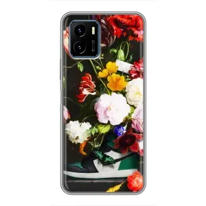 Бренднові Чохли для Vivo Y15s - (PREMIUMPrint) (Nike цветы)