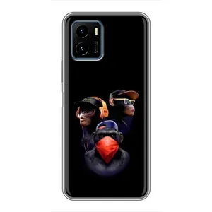 Чохол з Мавпами Vivo Y15s - (AlphaPrint) (Три мавпи)