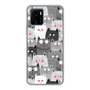 Чохли з Котиками для Vivo Y15s (VPrint) (Мальовані котики)