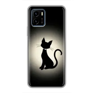 Чохол з принтом для Vivo Y15s (AlphaPrint) Модні коти (Силует котика)