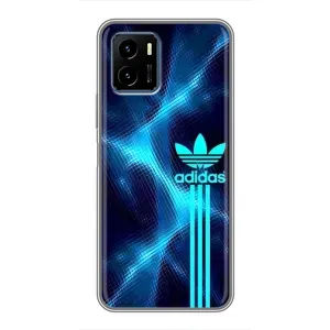 Чохли Адидас для Vivo Y15s (AlphaPrint) (Синій Адідас)