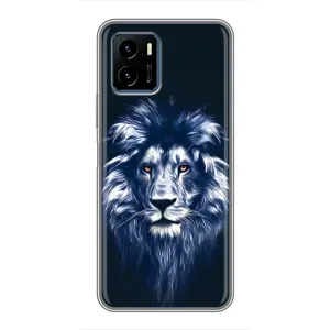 Чохол з картинкою ЛЕВ для Vivo Y15s (VPrint) (Синій Лев)