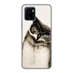 Чохол з пташками на Vivo Y15s (VPrint) (Сова)