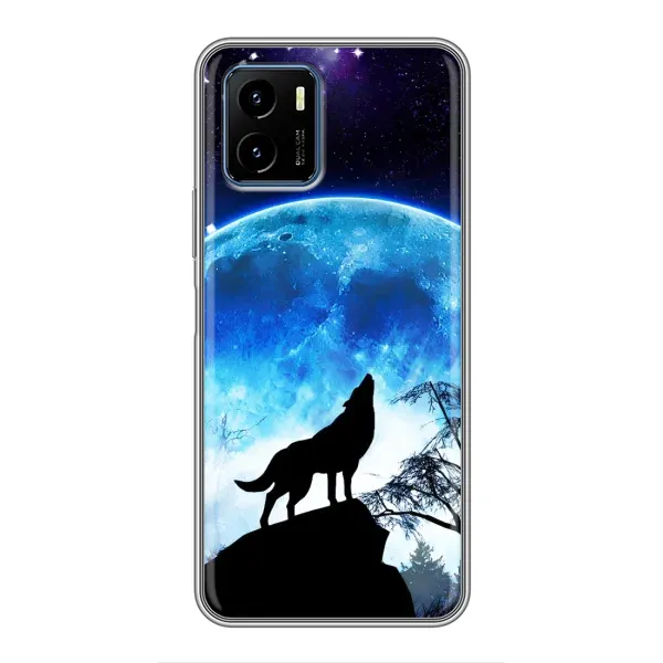 Чехол с принтом «Волк на луну» для Vivo Y15s