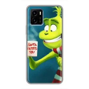 Різдвяні Чохли для Vivo Y15s (VPrint) (Зелений Грінч)