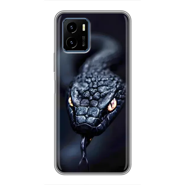 Чехол с принтом «Черная змея» для Vivo Y15s