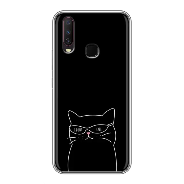 Чехол с принтом «Равнодушный кот» для Vivo Y17