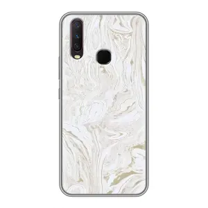 Мраморный чехол на ViVO Y17 (VPrint) (Белый мрамор)