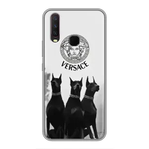 Чехлы VERSACE для Виво у17 (PREMIUMPrint) (Доберман Версаче)