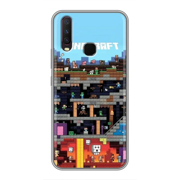 Чехол с принтом «фон Minecraft» для Vivo Y17