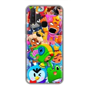 Чехол для ViVO Y17 Бравл Старс (VPrint) (герои Бравл Старс)